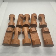 Lincoln Logs Wooden 1 Notch Logs Lot of 11 - £14.94 GBP