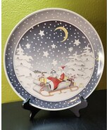 Villeroy &amp; Boch Santa Claus 1987 Christmas Plate Series #2 West Germany ... - $1,695.69 MXN