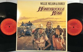 Willie Nelson &amp; Family - Honeysuckle Rose 1980 Columbia 2 X Vinyl LP Excellent - £10.21 GBP