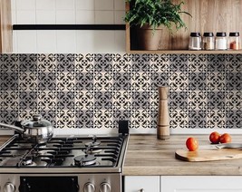6" X 6" Light Grey And Cream Orchid Peel And Stick Removable Tiles - $1,732.76 MXN