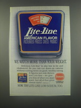 1991 Borden Lite-Line Cheese Ad - We watch more than your weight - £14.78 GBP