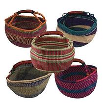 Omaqa Africa Handmade Bolga Basket - Large | Home Decoration - £27.80 GBP