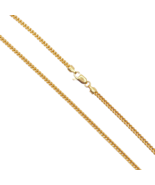 22ct Yellow Gold Solid Foxtail Chain Necklace 22 Inches 2.5mm Width - $59,741.97 MXN