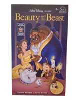 Disney Parks Beauty &amp; the Beast LE Faux VHS Case with 8&quot; Beast Plush NEW - £15.00 GBP