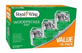 Royal Wing 11446 High-Energy Woodpecker Suet, 5.95 Pounds, 10 Pack in On... - $31.07