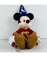 Disney Sorcerer Mickey Mouse Plush Toy Stuffed Animal 16&quot; Tall Fantasia ... - £15.58 GBP