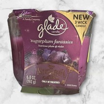 Glade 3 Wick Holiday Candle Air Freshener Sugarplum Fantasies 6.8 Ounce NEW - $7.93