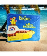 The Beatles Yellow Submarine Fleece Throw Blanket Blue Soft Vintage - $44.88 CAD