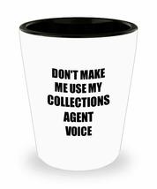 Collections Agent Shot Glass Coworker Gift Idea Funny Gag For Job Liquor Lover A - £10.26 GBP
