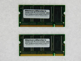 Neuf 512MB (2 X 256 MB) Mémoire 32X64 PC2100 266MHZ 2.5V DDR 200 Broche Sodimm - $46.73