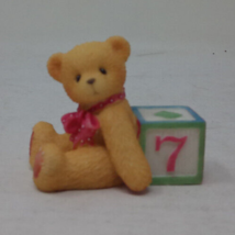 Cherished Teddies Enesco 302902 Bear With Number 7 Block - £7.74 GBP