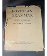 1964 Ägyptische Grammatik Introduction To Studie Hieroglyphen 3rd Edition - $1,051.47 MXN