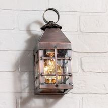 Barn Outdoor small Wall Light in Solid Antique Copper image 2