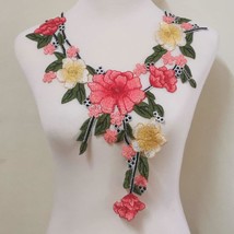 1 Pcs Flowers Neck Collar Trim Patch Clothes Sewing Decoration Applique ... - $23.38