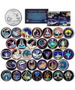 SPACE SHUTTLE ATLANTIS MISSIONS Colorized Florida Quarters U.S. 33-Coin ... - £66.45 GBP