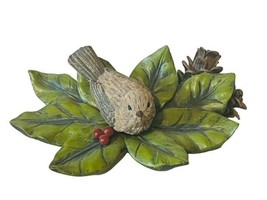 The Bradford Exchange Holiday Tweets Bird Figurine Songbird Tree House Finch vtg - £23.84 GBP