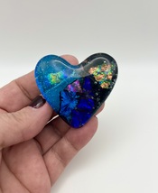 Objet de Arte - Handmade Dichroic Art Glass Heart Keepsake- “You Are Lov... - $45.00