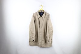 Vintage Y2K 2001 Gap Mens Size XL Distressed Quilt Lined Full Zip Jacket Beige - $59.35