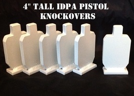 4in IDPA Knockover Shooting Targets - 3/8in Steel Targets - 6pc Metal Ta... - £39.08 GBP