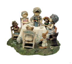 Lang &amp; Wise Special Friends Tea Party Figurine First Edition Sherri Buck Baldwin - £63.32 GBP