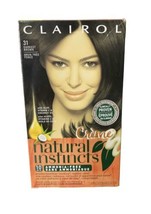 Clairol Natural Instincts 31 Darkest Brown Creme Hair Color Dye Amonia Free x1 - $49.48