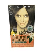 Clairol Natural Instincts 31 Darkest Brown Creme Hair Color Dye Amonia F... - £38.74 GBP
