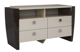28" Refined Beige High Gloss Tv Entertainment Unit - $88,717.79 MXN