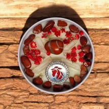 Ignite Spirit Candle with Red Jasper - Energy &amp; Passion - $28.99