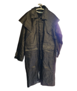 Vintage Hudson Genuine Leather Peacoat Overcoat Trench 3M Thinsulate The... - $1,714.54 MXN