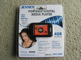 Jensen SMPV-4GBEB Portable Digital Media Player- NIP- FREE SHIPPING - $29.95