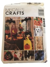 McCalls Crafts Sewing Pattern 8949 Halloween Trick or Treat Bag Skeleton Spiders - £3.19 GBP