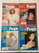 Lot of 4 Vintage People Magazines Liz Taylor Linda Evans Bo Derek Jackie1981-83^ - £26.33 GBP