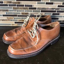 Johnston &amp; Murphy tan leather lace up shoes 10.5 - $46.28