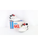 NOS Vintage 90s Asics Mens 6 Spell Out Gel Extreme Lo Sneakers Shoes Whi... - $98.95