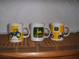 John Deere logo coffee mugs, set of 4 - £27.54 GBP