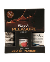 Earthly Body Play &amp; Pleasure Gift Set - Asst. Strawberry - £23.97 GBP