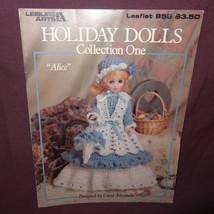 Holiday Dolls Dresses Thread Crochet 1989 Booklet 855 Leisure Arts Colle... - $10.99