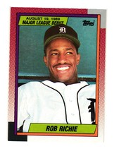 1990 Topps Major League Debut 1989 #101 Rob Richie Detroit Tigers - £1.59 GBP