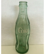 Vintage glass coca cola bottle white lettering 6.5  fl.oz size coke pop ... - €21,45 EUR