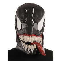 Venom Spider-Man Deluxe Costume 3/4 Mask Black - £25.70 GBP