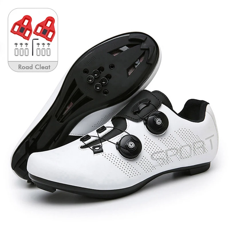 Speed Cycling Sneaker Men MTB Shoes Self-loc Cleats Road Bike Shoes Women Bicycl - £158.36 GBP