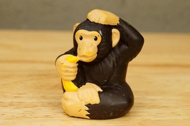Fisher Price Little People Chimpanzee Monkee Zoo Safari Animals Plastic Toy - $9.89