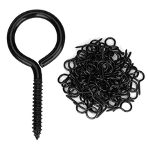 Eye Screws, 100PCS 1.5 Inches Heavy Duty Metal Screw Hooks, Self Tapping... - $9.72