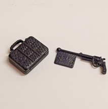 Vintage TMNT Playmate Gun Toys Accessories Undercover Don Briefcase 1990 Parts - $14.84