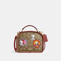 Coach X Peanuts Lunch Pail Signature Canvas Patches Crossbody ~NWT~ CE847 - £228.33 GBP
