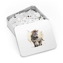 Jigsaw Puzzle in Tin, Zebra, Personalised/Non-Personalised, awd-442, (30, 110, 2 - £28.06 GBP+