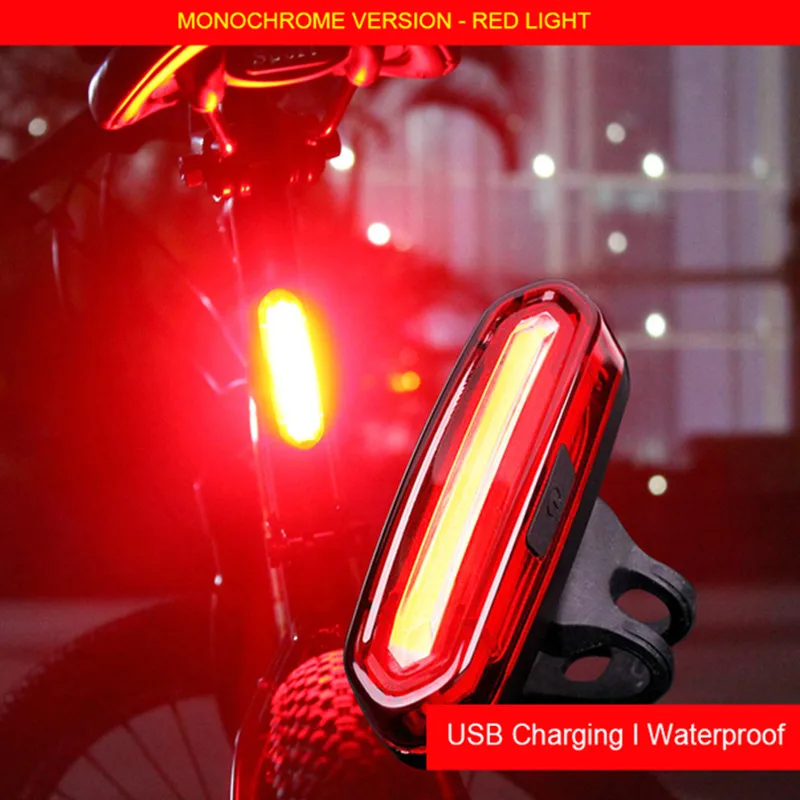 Bicycle Tail Light USB Rechargeable LED Lamp Mountain Bike Taillight Outdoor Nig - $38.46