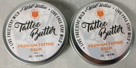 2 Pack Lot Wild Willies Tattoo Butter Premium Tattoo Balm 2 OZ  Each - £11.81 GBP