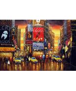 24x36 inches Time Square  stretched Oil Painting Canvas Art Wall Decor m... - £94.61 GBP
