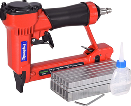Pneumatic Upholstery Staple 22 Gauge 3/8&quot; Wide Crown Air Stapler Kit Red  - £35.40 GBP